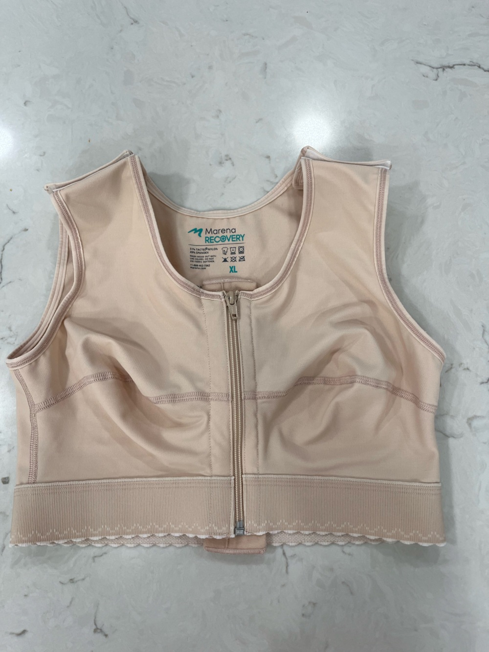 MATENA RECOVERY BEIGE BRA FRONT CLOSURE SIZE XL